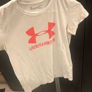 Under armour pink long shirt